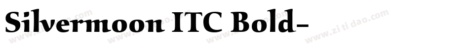 Silvermoon ITC Bold字体转换